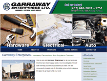 Tablet Screenshot of garrawayenterprises.com